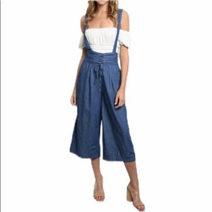 LAST 3! Indigo Denim Jumpsuit